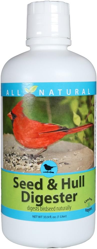 Carefree Enzymes 94727 Seed & Hull Digester Bird Feeder Cleaner, 33.9 oz