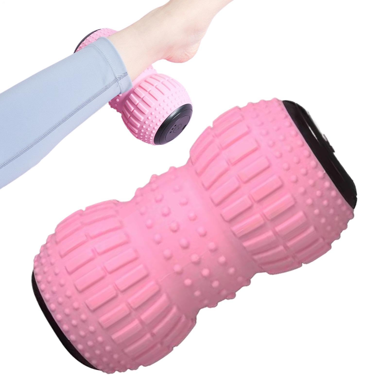 Balle de Massage Vibrante Rouleau de Massage Vibrant 3 Vitesses | Rouleau Vibrant Rechargeable Pour Après-Entraînement Travail Gym Maison Récupération Sportive Fitness Yoga