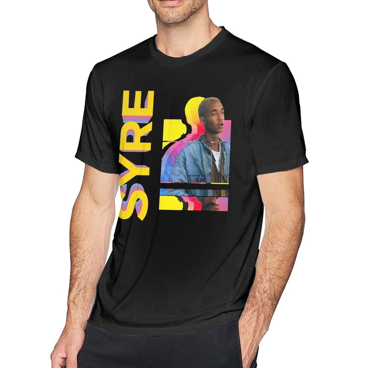 Mens Vintage Syre Jaden Smith Merch Tshirts Black,Black,Large