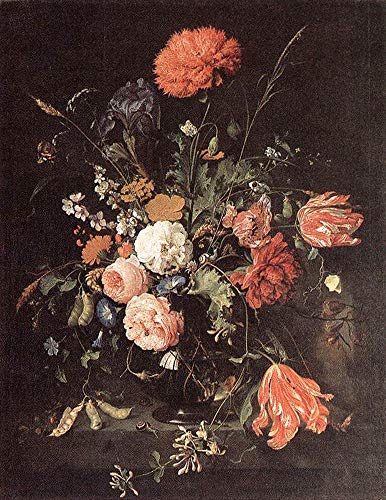 Peintures à l'huile baroques de fleurs pour habiller un mur vide avec élégance