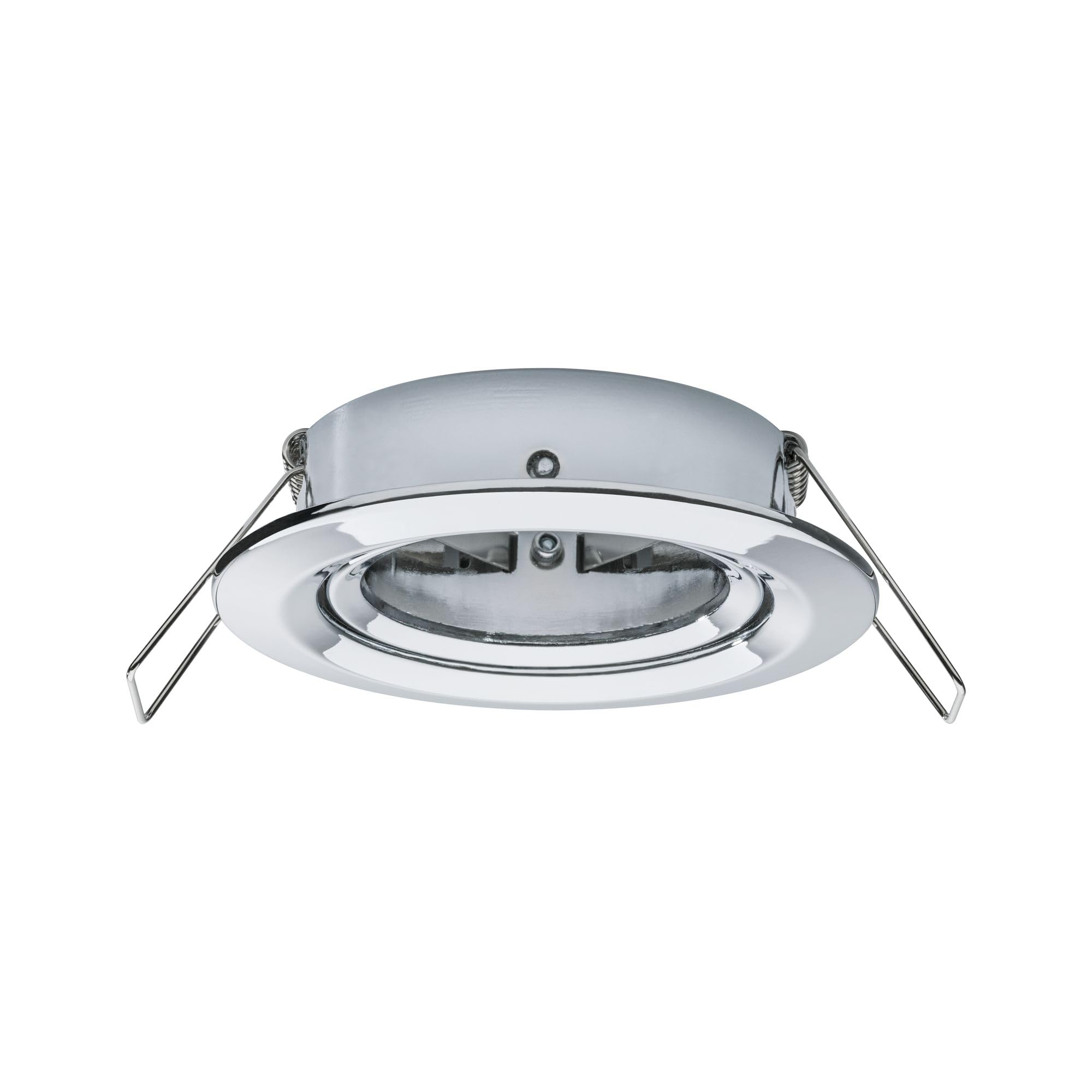 Paulmann 93880 Luminaria empotrable LED, Coin, foco empotrable plano Slim, proyector de techo redondo 3x6,8 W, cromo, regulable y orientable, empotrable y regulable IP23 resistente a agua pulverizada