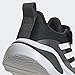 adidas Kids Fortarun Elastic Running Shoe, Black/White/Grey, 5 US Unisex Toddler