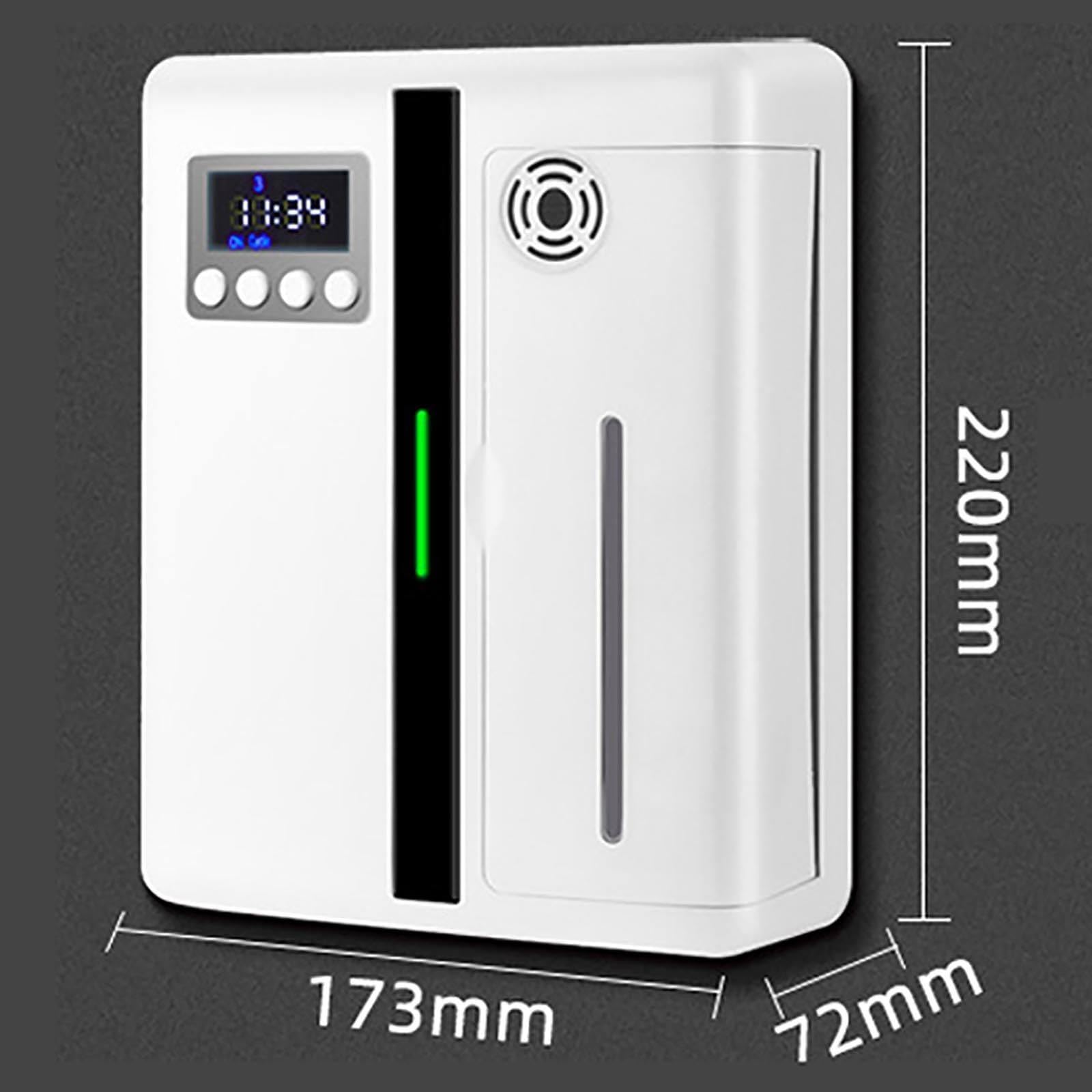 Dyfuzor zapachowy, 200 ml dyfuzor do aromaterapii Bluetooth do domu, inteligentny dyfuzor zapachowy, technologia nebulizacji, obszar zadaszony 300 m³, do domowego biura, hotelu, czarny