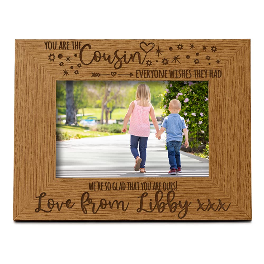 Personalised Cousin Everyone Wishes They Had Photo Frame Landscape FW562 (4 x 6 Inch)