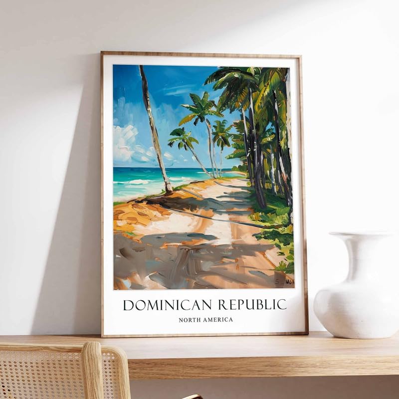 Poster République Dominicaine toile murale inspirante pour votre quotidien