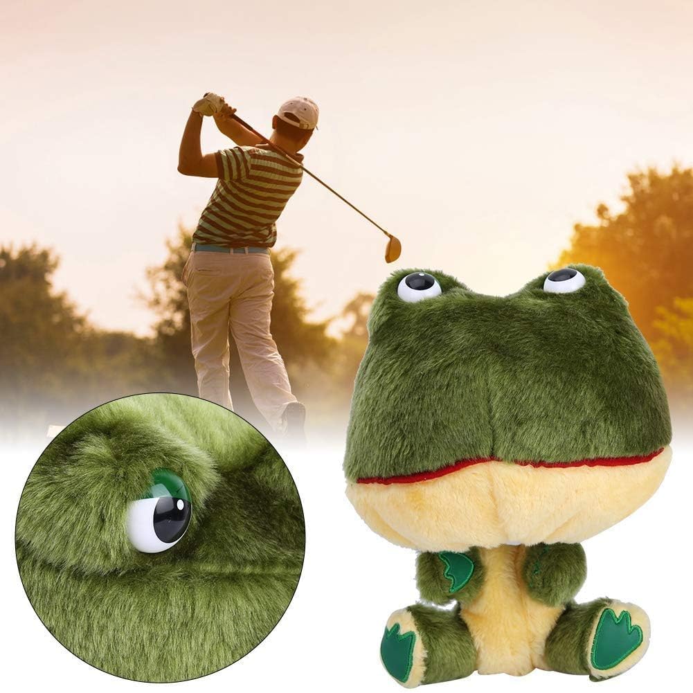 Plüsch Golfabdeckungen, Froschfahrer -Headcover niedlicher Golffahrer -Headcover Frog Form Protective Driver Covers, Golf Kopfdeckungen, Soft Plush Schutz