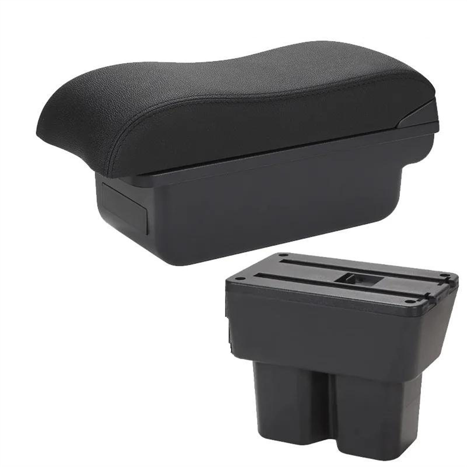 NOHEEU Car Armrest Box 2018-2024 Retrofit Parts Storage Interior Details Accessories For Jimny JB74(C2 Black line NO USB)