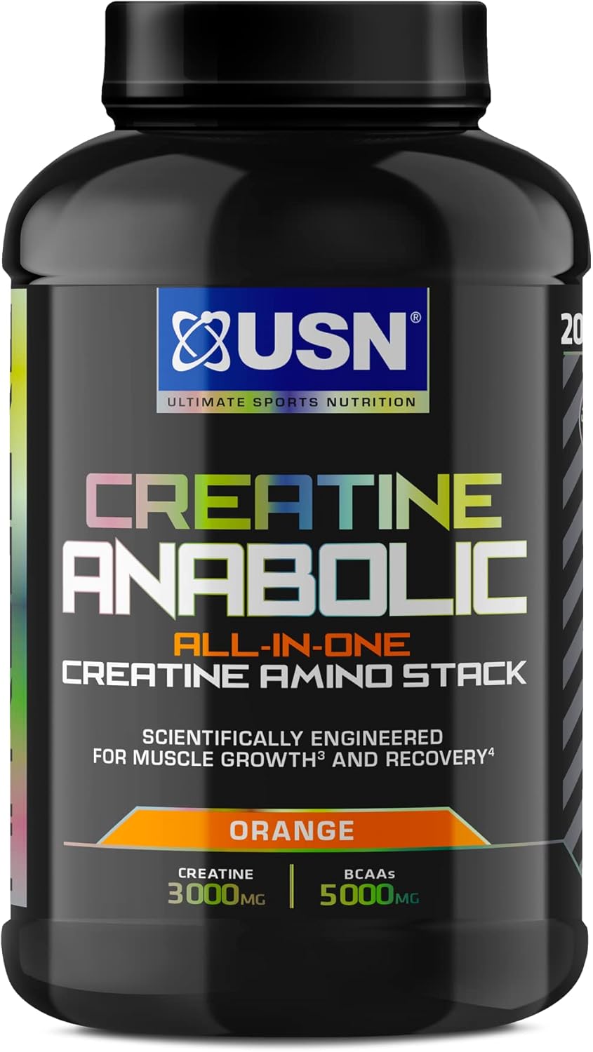 USN Creatine Anabolic AllinOne Reines Creatin Pulver, Hochdosiertes