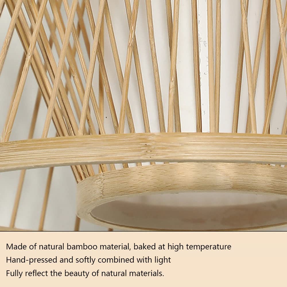 Bambù Lampada Da Casa Lampada Naturale Per L’industria Lampadina Antiquata, Pendolare Con Le Lance, Ecc