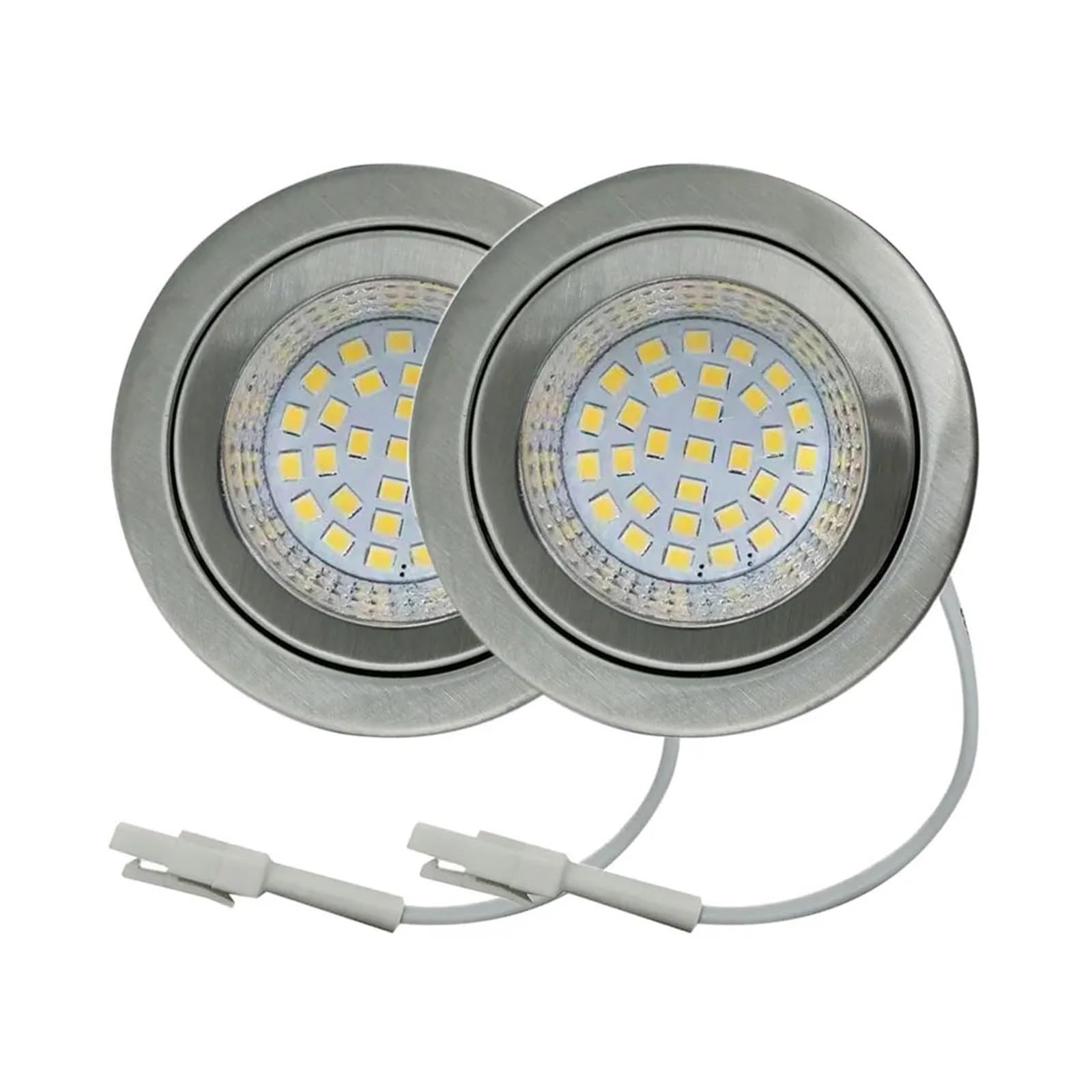 eufeifeiegds 2-teilige Dunstabzugshaubenbirne, LED, 2,5 W, 220–240 V, for 60 mm Loch, Küche, Unterschrankbeleuchtung, Schrankbeleuchtung, entspricht 20 W Halogenbirne wefeiegds(Warm White 3000K)