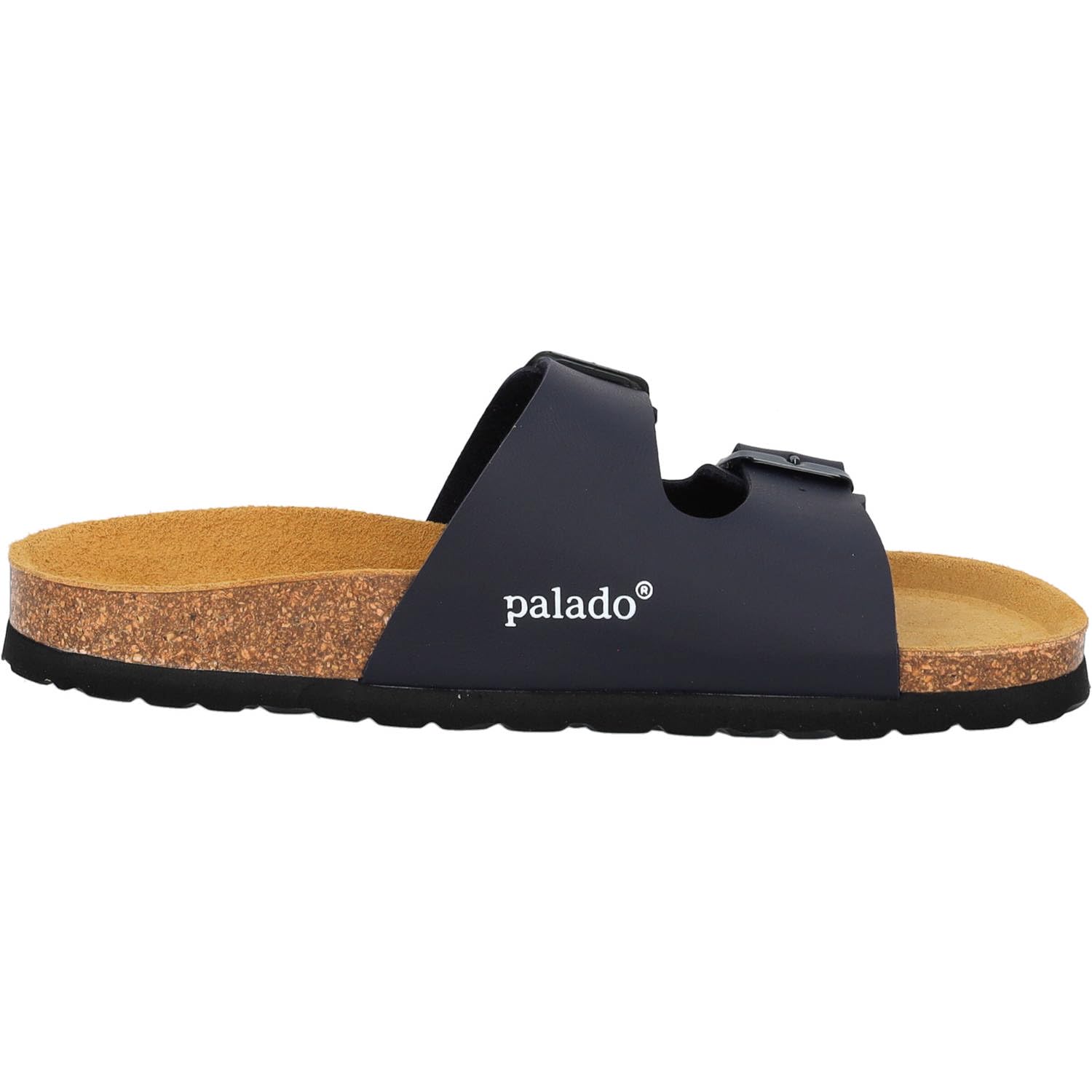 Palado Damen Pantoletten Milos Matt – bequeme Sandalen Made in Spain - Hausschuhe mit dämpfendem Kork-Fußbett - modische Sommerschuhe