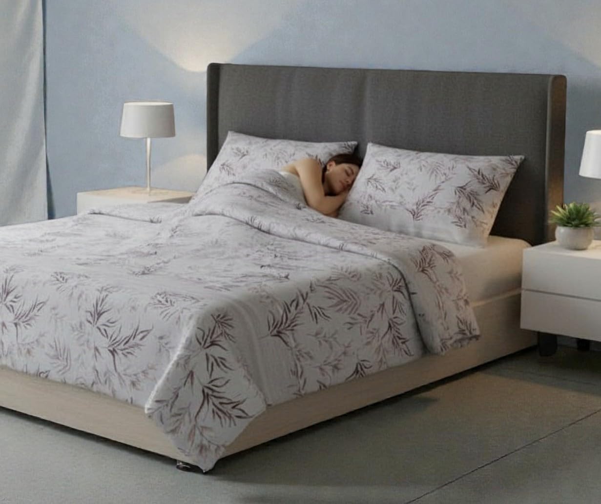 L'Emporio Casa Set Lenzuola in Flanella, Cotone Italiano 100% Pettinato, Anti-Pilling Varie Misure (Fuge 2, Matrimoniale)