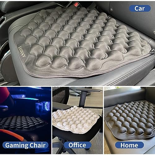 Anmsvi 3D Inflatable Car Seat Cushion For Driving Improve Posture, Sciatica & Lower Back Pain Relief, Hip Pain, Adjustable Firmness For Car & Truck Drivers, Office Chairs, Armchairs, Aircraft Seats #TOP1