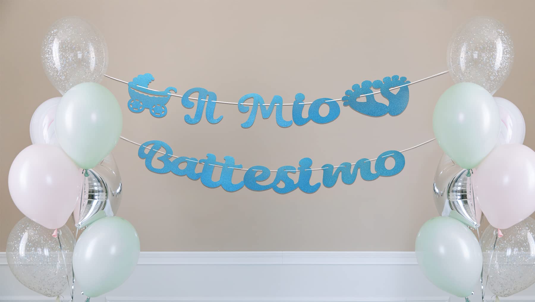 Baptême Rose Banderole Inscription Mon Baptême Décoration Décoration