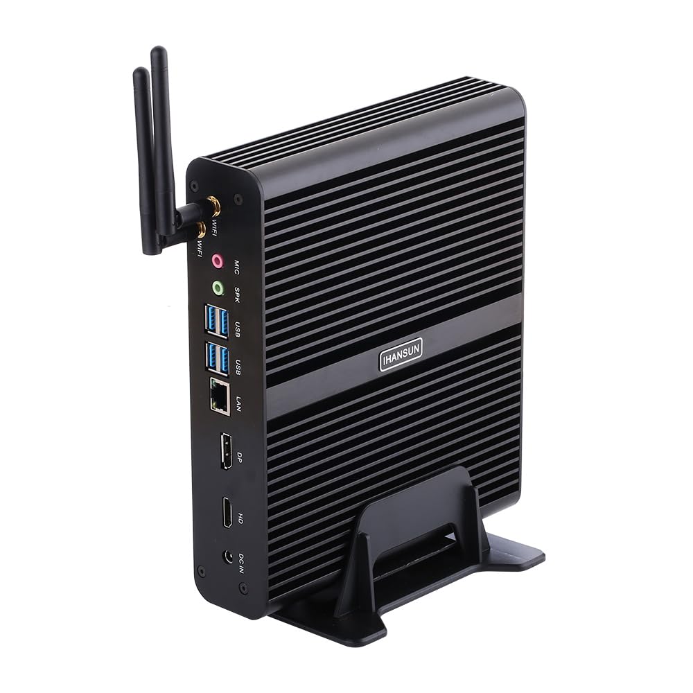 4K Fanless Mini PC, Desktop Computer, Server, I7 8550U 8565U 8559U 8569U 8650U, Windows 11 pro or Linux Ubuntu, BM14, WiFi, BT, DP, HDMI, LAN, 0 RAM, 0 Storage, Barebone No System
