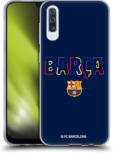 Head Case Designs Officially Licensed FC Barcelona Neon Barca Graphics Soft Gel Case Compatible with Samsung Galaxy A50A30s (2019)