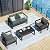 VONZOY Aluminum Patio Furniture,Outdoor Metal Sectional Sofa with Table and Waterproof Covers,Grey Modern Patio Furniture Set for Garden Backyard (5-Piece)