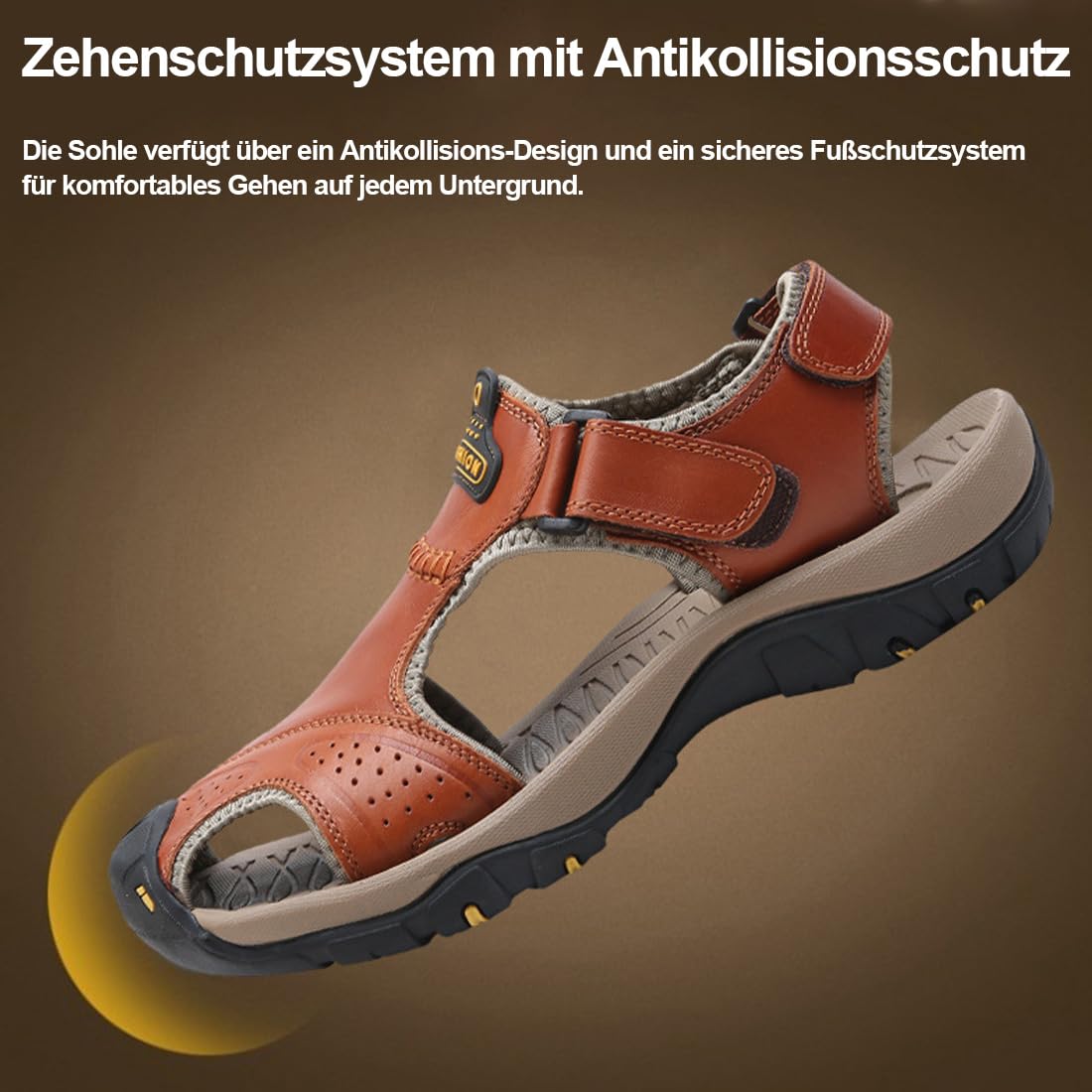 Ergonomische OrthopäDische Herrensandalen füR Schmerzlinderung, Herren Sandalen Sommer Wandersandale Beach Sandalen Trekkingschuhe