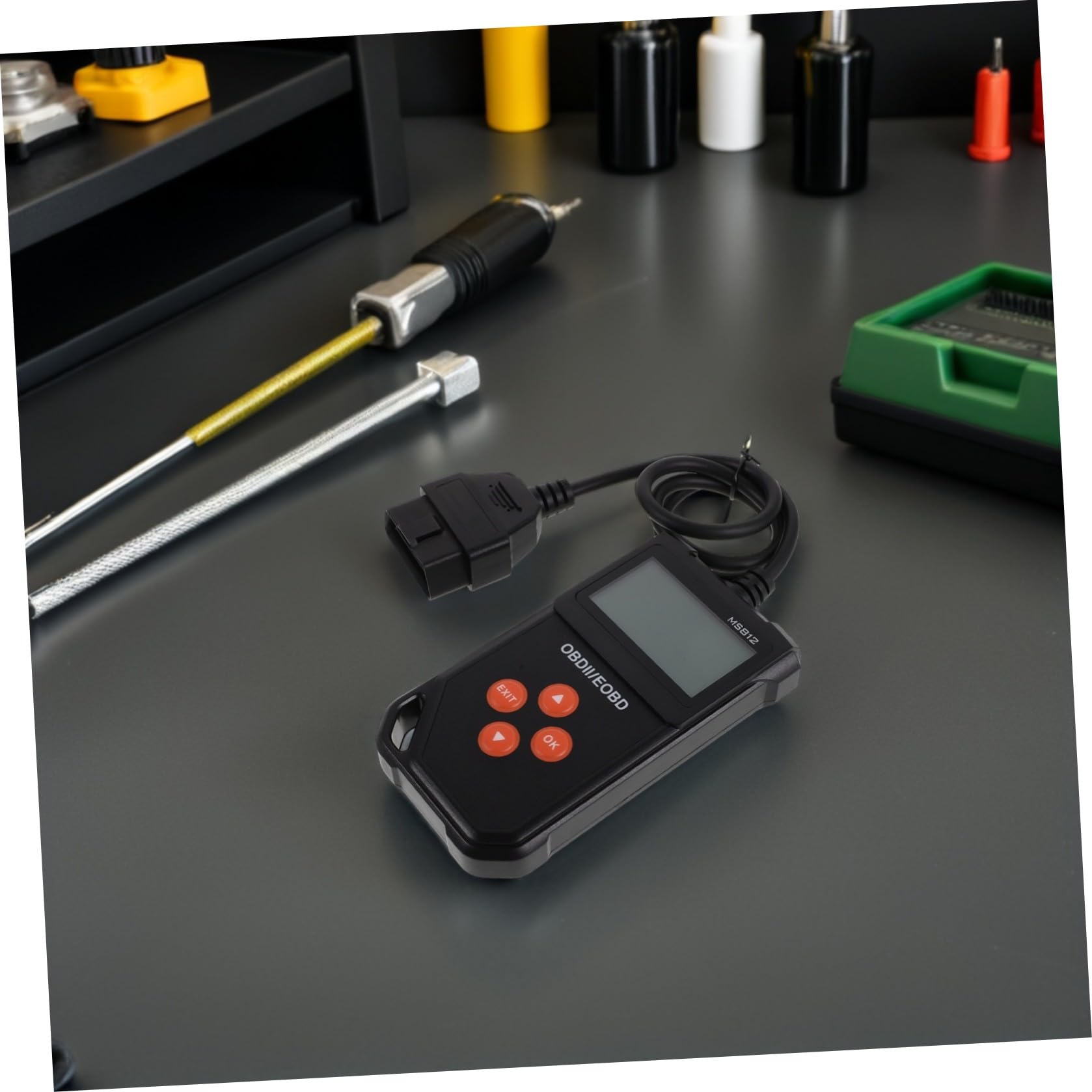 Escáner Obd2 de Diagnóstico Automotriz para Camiones y SUV Negro