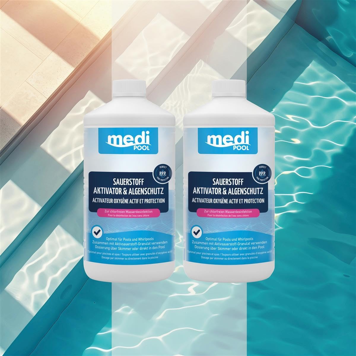 Medipool Sauerstoff Aktivator und Algenschutz 2X 1 L