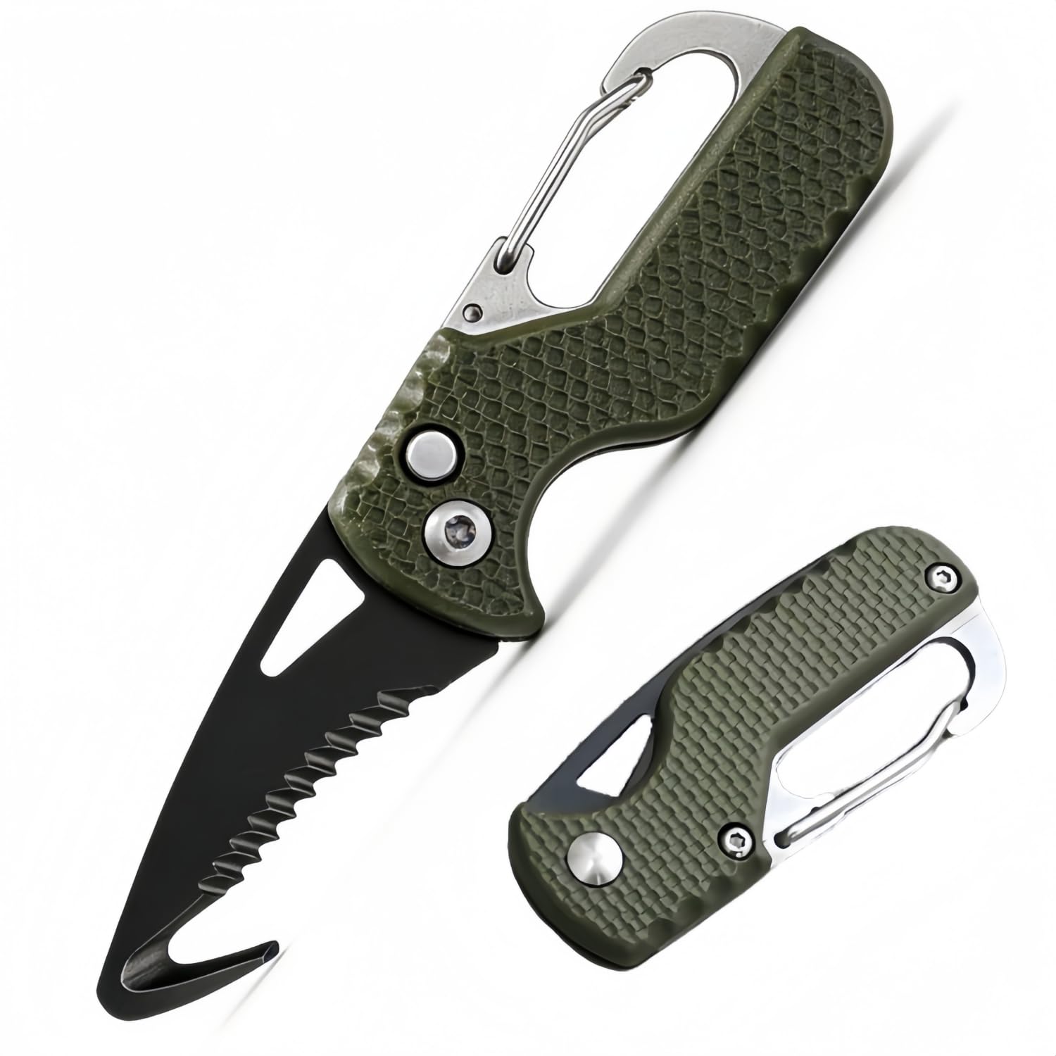 Multi Mini Pocket Safety Box Cutter, Folding Paper Cutter Small Pocket-Sized Box Opener Miniature Open Stays Sharp Longer for Packages Cardboard