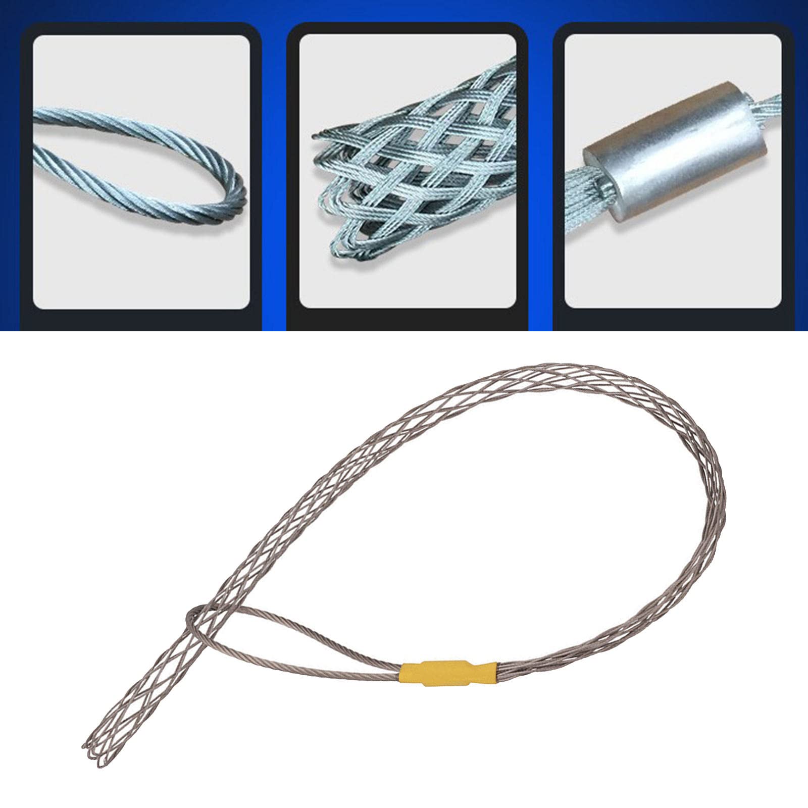oshhni 1 Stück Drahtkabel Elektrische Antislip Kabelzubehör, Gewebter Kabelmantel Flexibel, Kabelhülle Gute Flexibilität, Kabelschlauch Zuschneidbar für Dekorationshäuser Hause Büro - 18-25mm