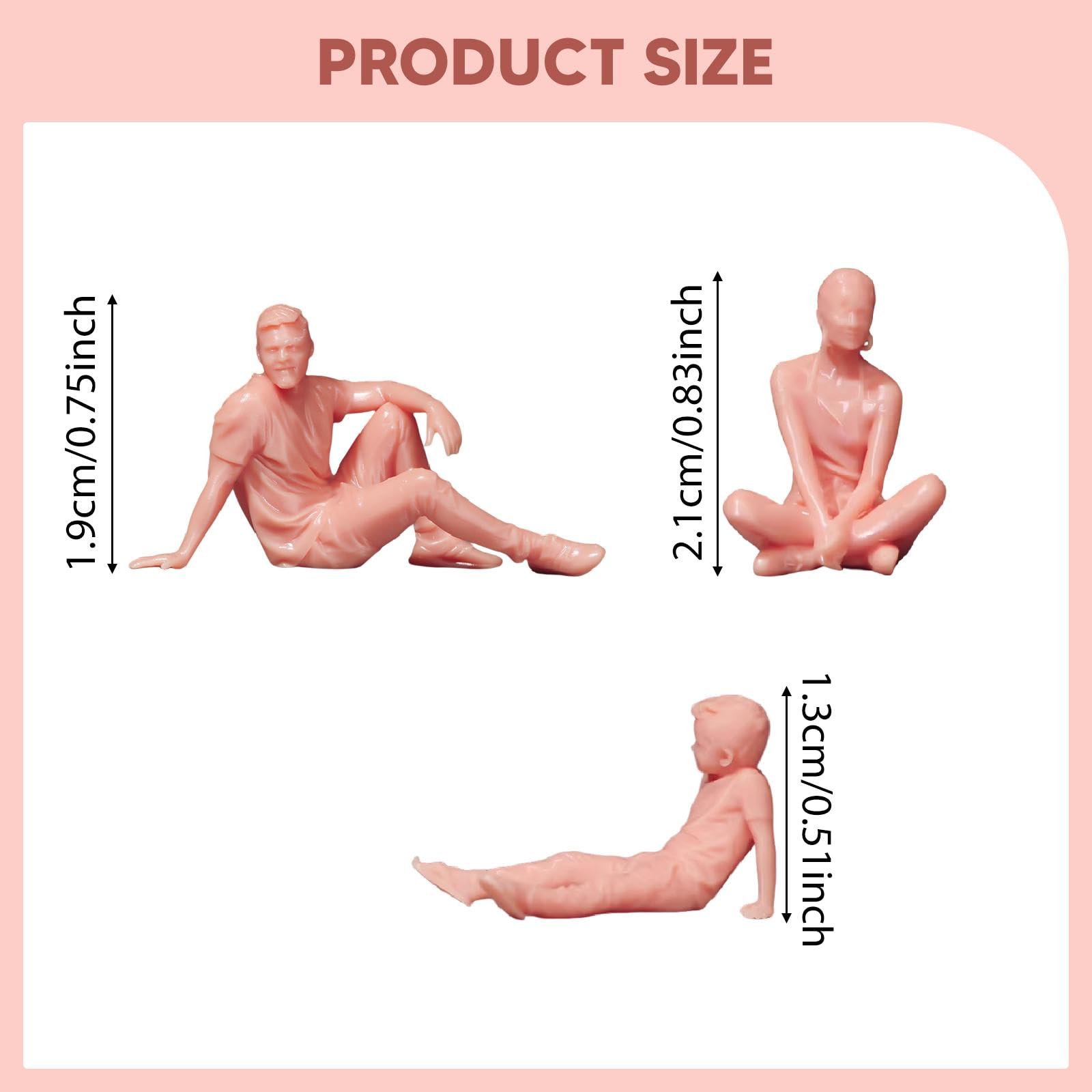 Famiglia di Tre Miniature di Statuette in Resina per Decorazioni paesaggistiche Micro, Regalo in Miniatura, sculture di Famiglia per Anniversario e, Style C