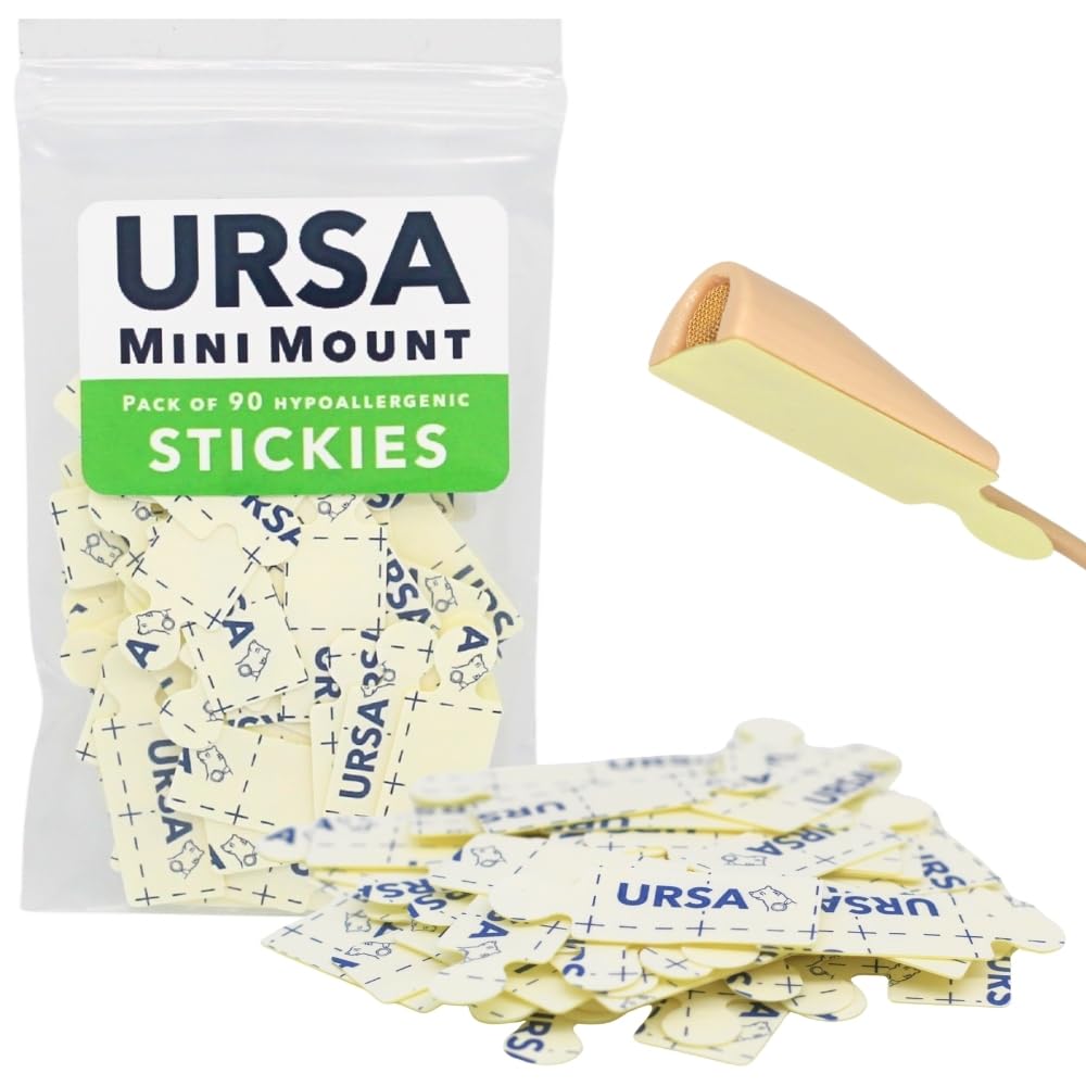 URSA MiniMount Stickies - Adesivi ipoallergenici a basso profilo per microfoni Lavalier, adatti per mini monti URSA e tutti i microfoni Lavalier (confezione da 90)