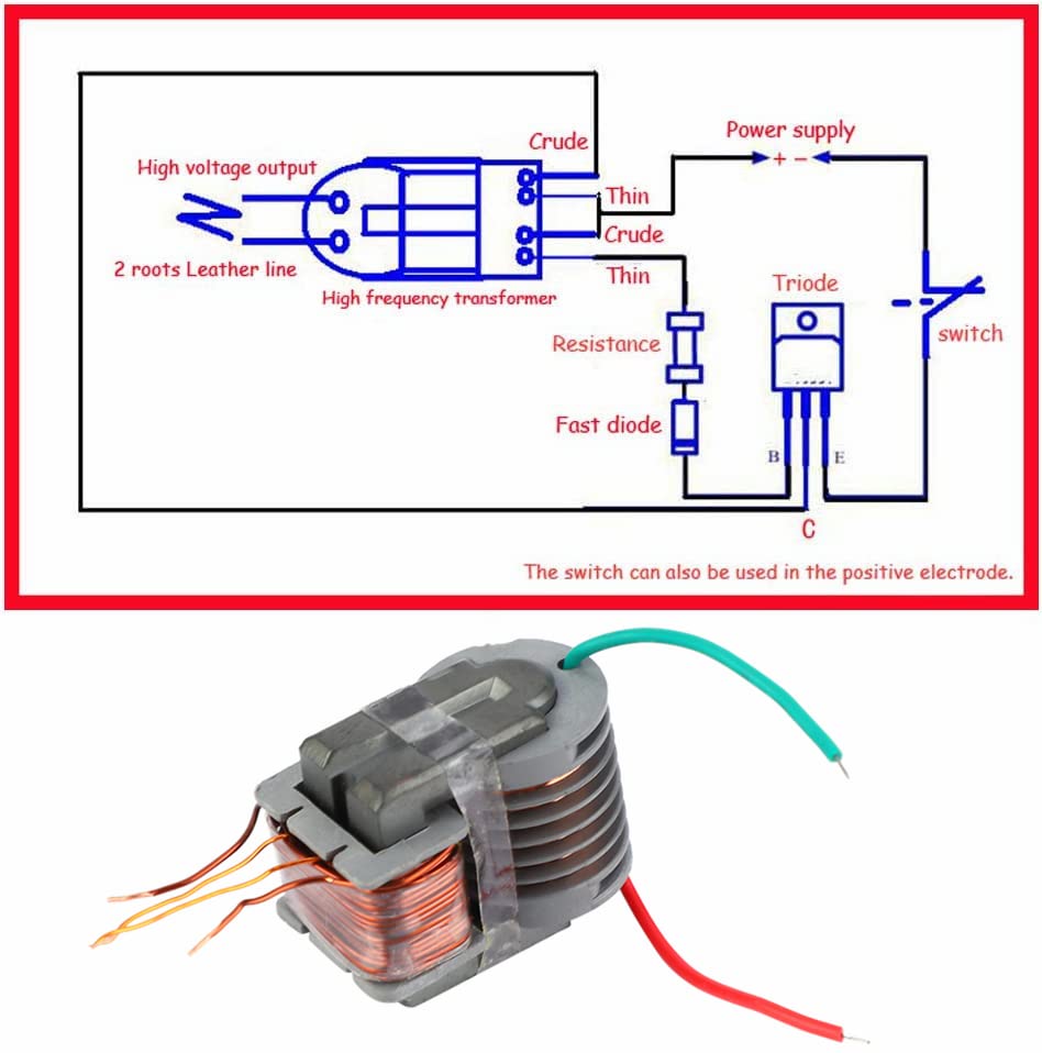 ZHAAGRJ High Voltage Generator, 5Pcs Black 3.7V‑6V To 200kV Boost Step Up Power Module Transformer Power Module Cja 20760 ZHAAGRJ High Voltage Generator, 5Pcs Black 3.7V‑6V To 200kV Boost Step Up Power Module Transformer Power Module Cja 20760