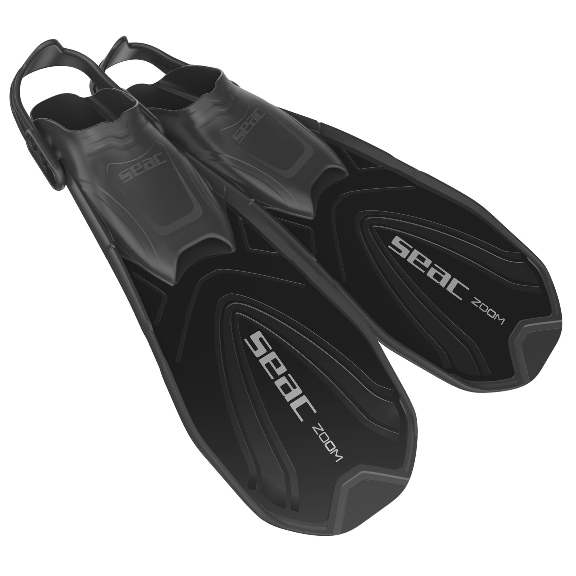 SEAC Zoom - Snorkeling Fins with Strap Adjustable in 6 Positions Unisex Adult