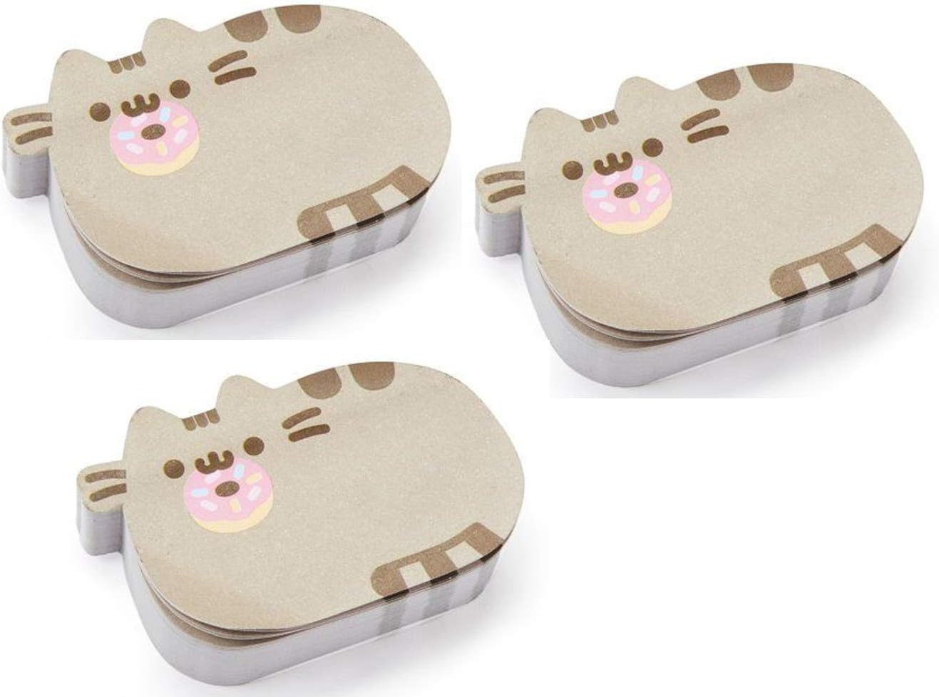 Pusheen Donut Set of 3 Sticky Note Kitty Notepads
