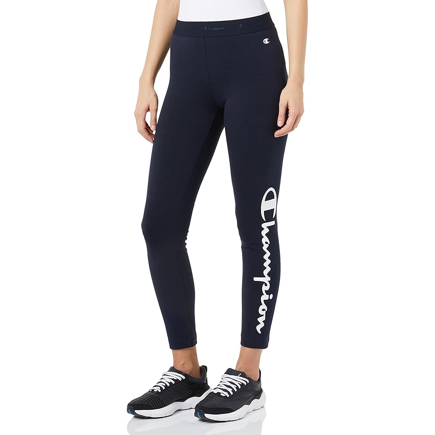 Immagine del prodotto Champion Legacy American Classics Big Logo Crop Leggings, Blu Marino, S Donna