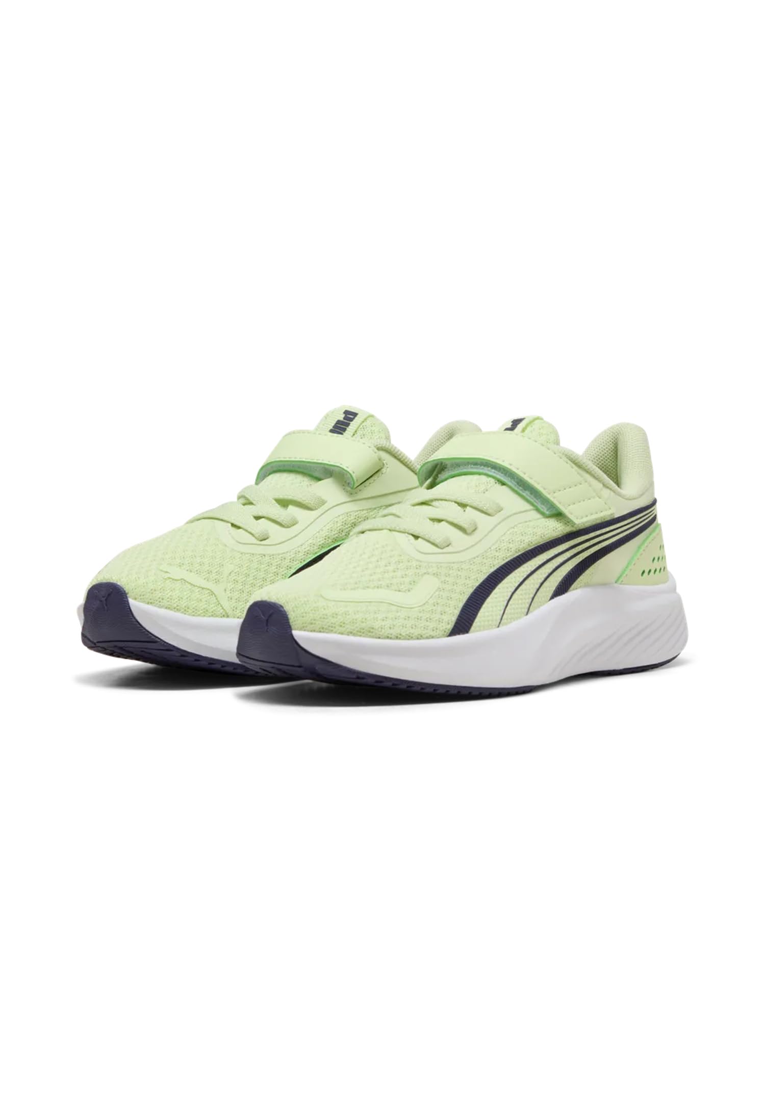 PUMA Pounce Lite AC+ PS Sneaker, Apple Spritz-Shadow Gray White, 13 UK Bambino, Apple Spritz Shadow Gray PUMA White, 32 EU