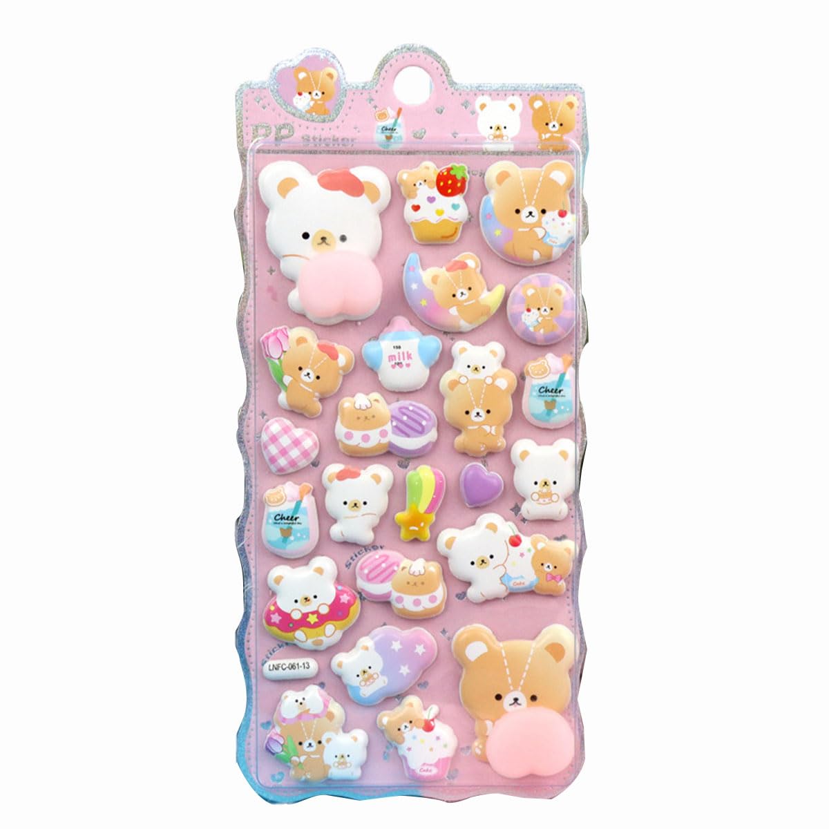福袋　キャラクター雑貨 ステッカー ビーズ　アクリル　スクイーズ　まとめ売り Amazon | 動物 キャラクター 3D かわいい スクイーズ ステッカー