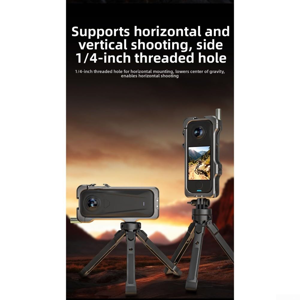 Cadre de protection en alliage d'aluminium pour Insta360 X4 Air, cage en métal, bordure étendue, support de caméra élégant, accessoire d'action