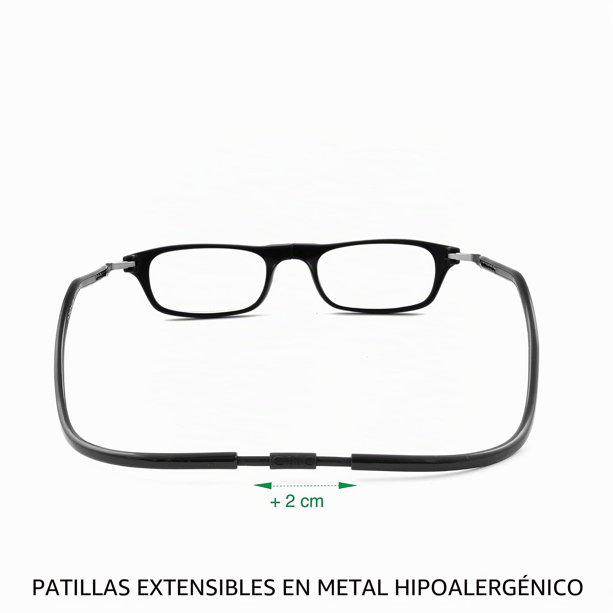CliC Eyewear Gafas de lectura para hombre XXL | Gafas de lectura con imán | Gafas de lectura en policarbonato | Gafas de presbicia flexibles