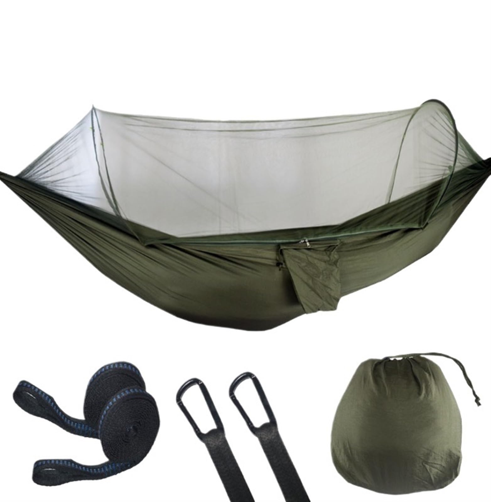 Hammock Swing Outdoor Bed 290x140 Cm Double Hammock With Mosquito Net Bed For Outdoor 2 Person Lightweight Hanging Hammocks Easy Setup(B)