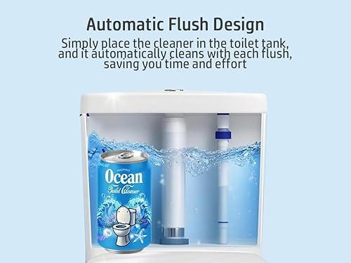 Miniatura 6 de CloudMades Limpiador de inodoro, pastillas sépticas para inodoro en botellas, botella limpiadora automática de inodoro de larga duración, limpia