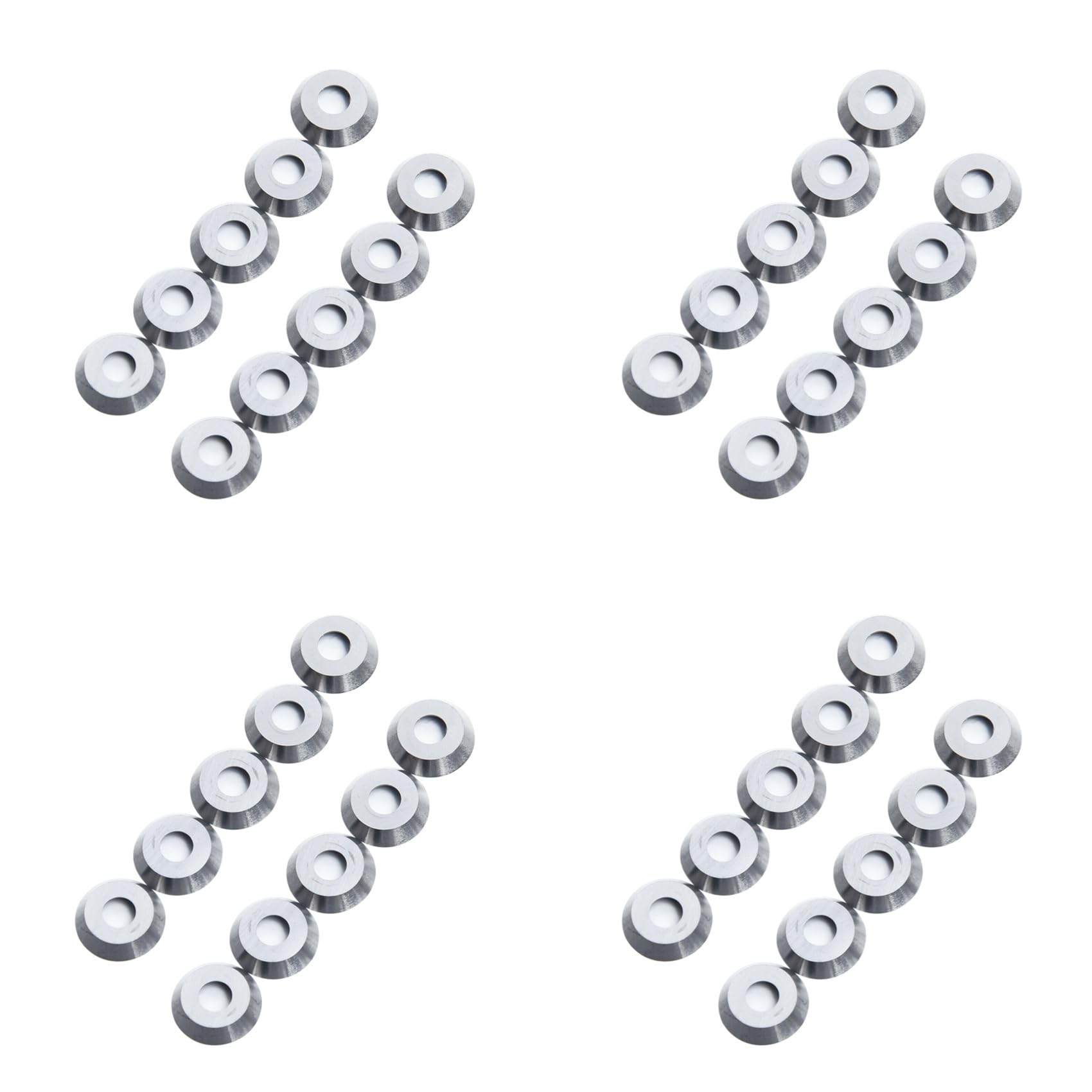 Jnchdghwa Silver 40Pcs Diameter 12Mm Round Carbide Cutter Insert Fits For Ci3 Wood Turning