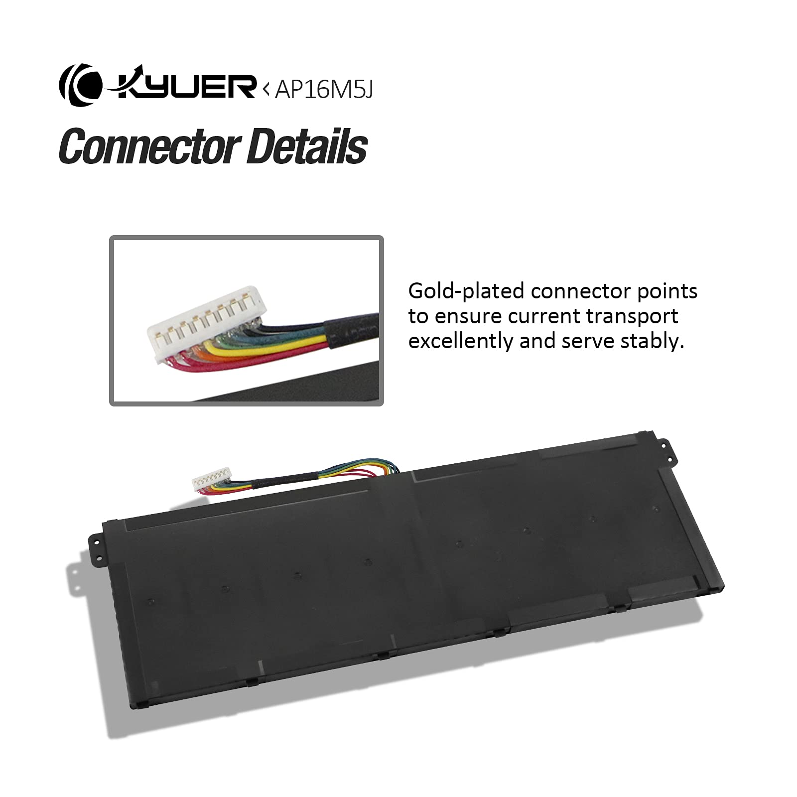 AP16M5J Laptop Batterie pour Acer Aspire 1 A114-31 A114-32 Aspire 3 A314-31 A314-32 A314-41 A315-21 A315-21G A315-23 A315-23G A315-31 A315-32 A315-51 A315-53 A315-53G A317-32 A114-31-C4HH A114-31-C0GD