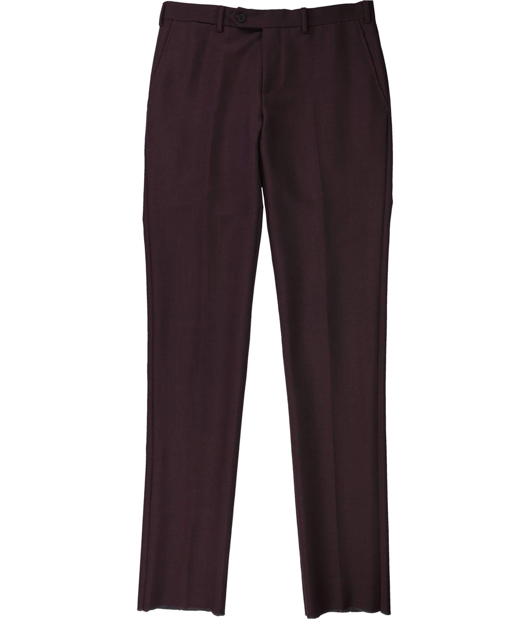 Eidos Napoli Mens Solid Dress Pants Slacks, Purple, 52W x UnfinishedL