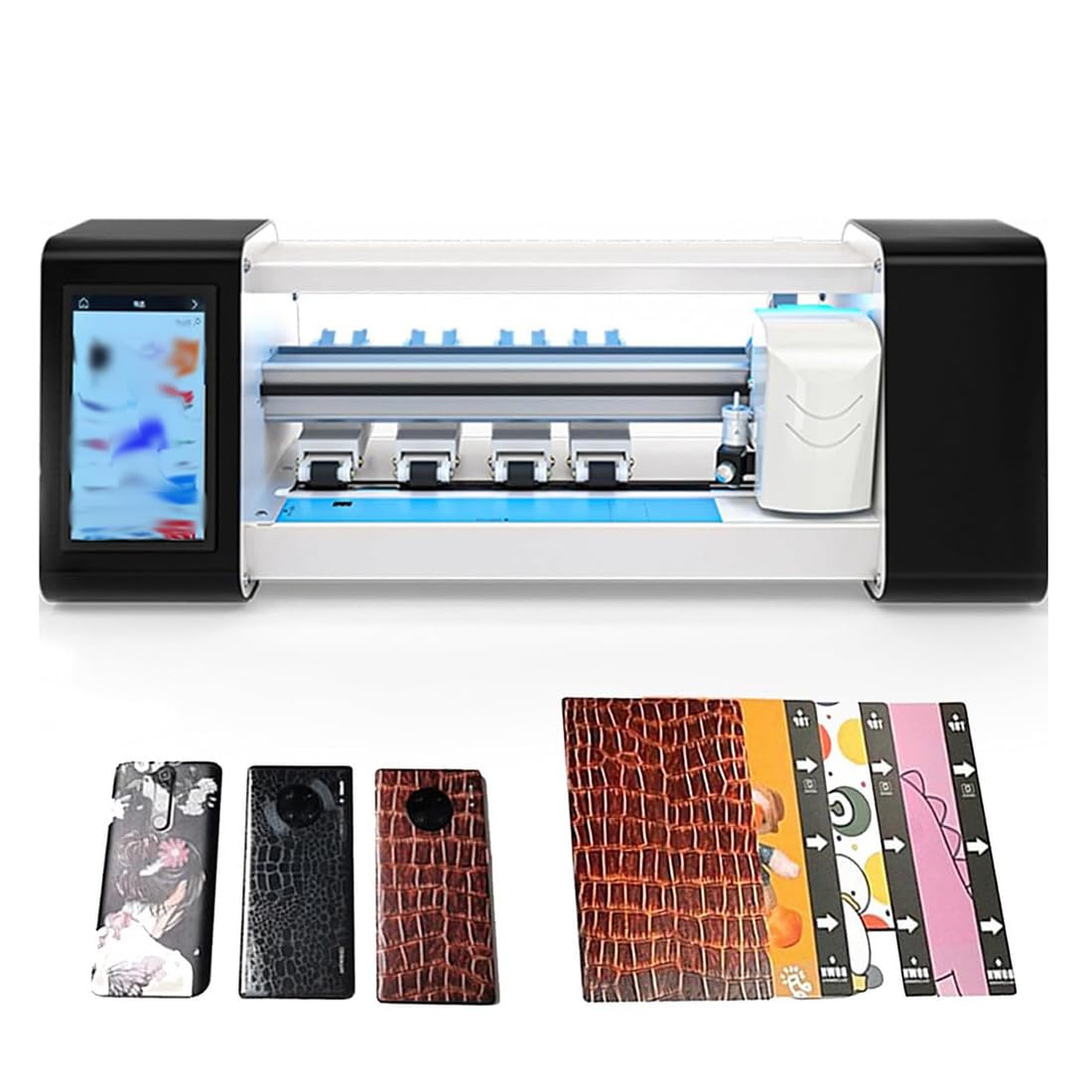 FHRKA Mobile Phone Film Cutting Machine, Mobile Phone Screen Protector Multifunctional Machine Cutting for Smartphones