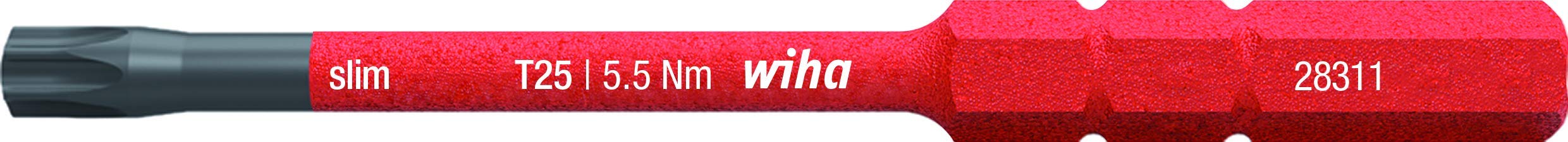Wiha Torx T25 SlimBit Replacement Slim Bit VDE SoftFinish SlimVario 36071