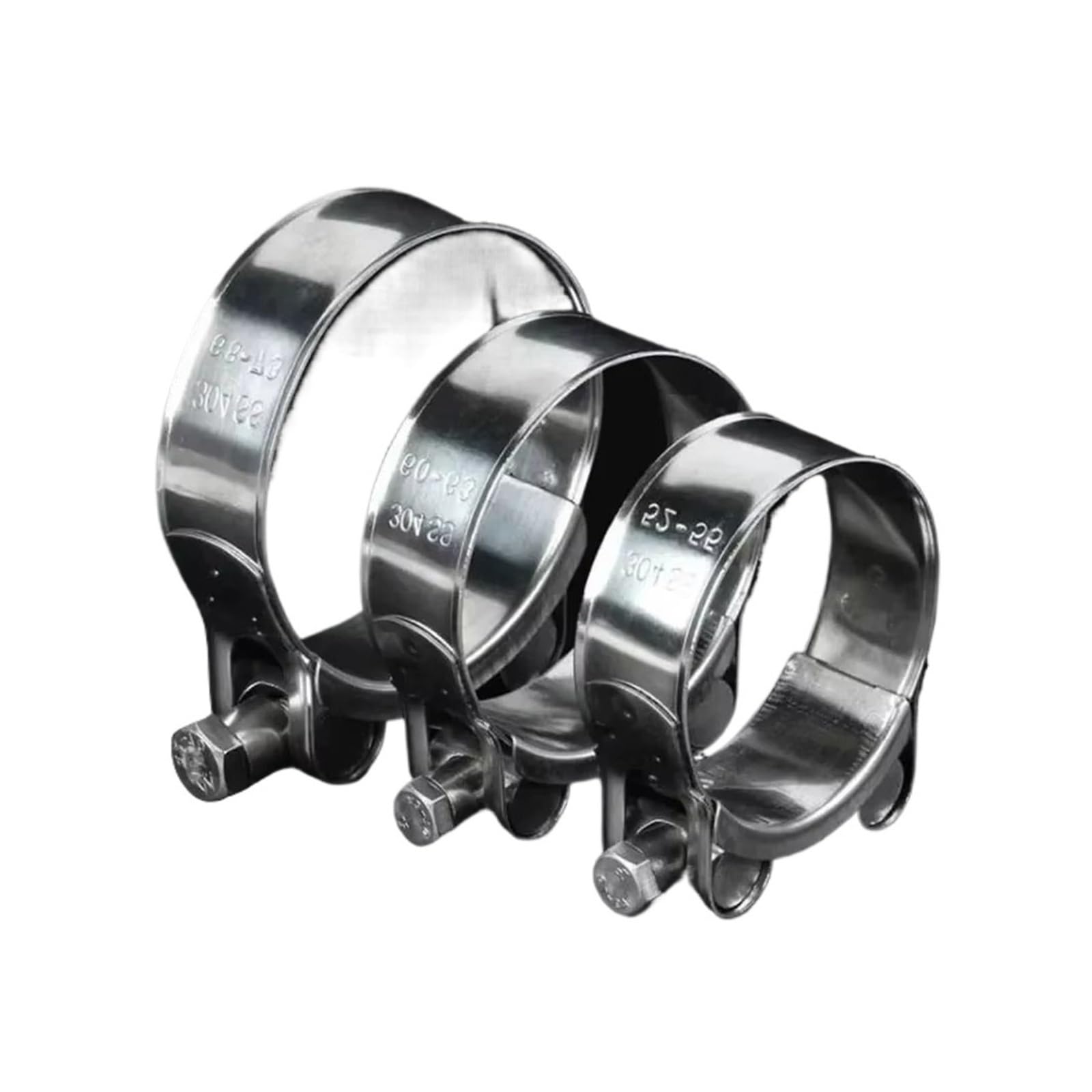 Pipe Clamp Heavy Duty T Bolt 304 Stainless Pipe Clip for Pipeline Sealing and Daily Repair Construction Use(48-51mm)