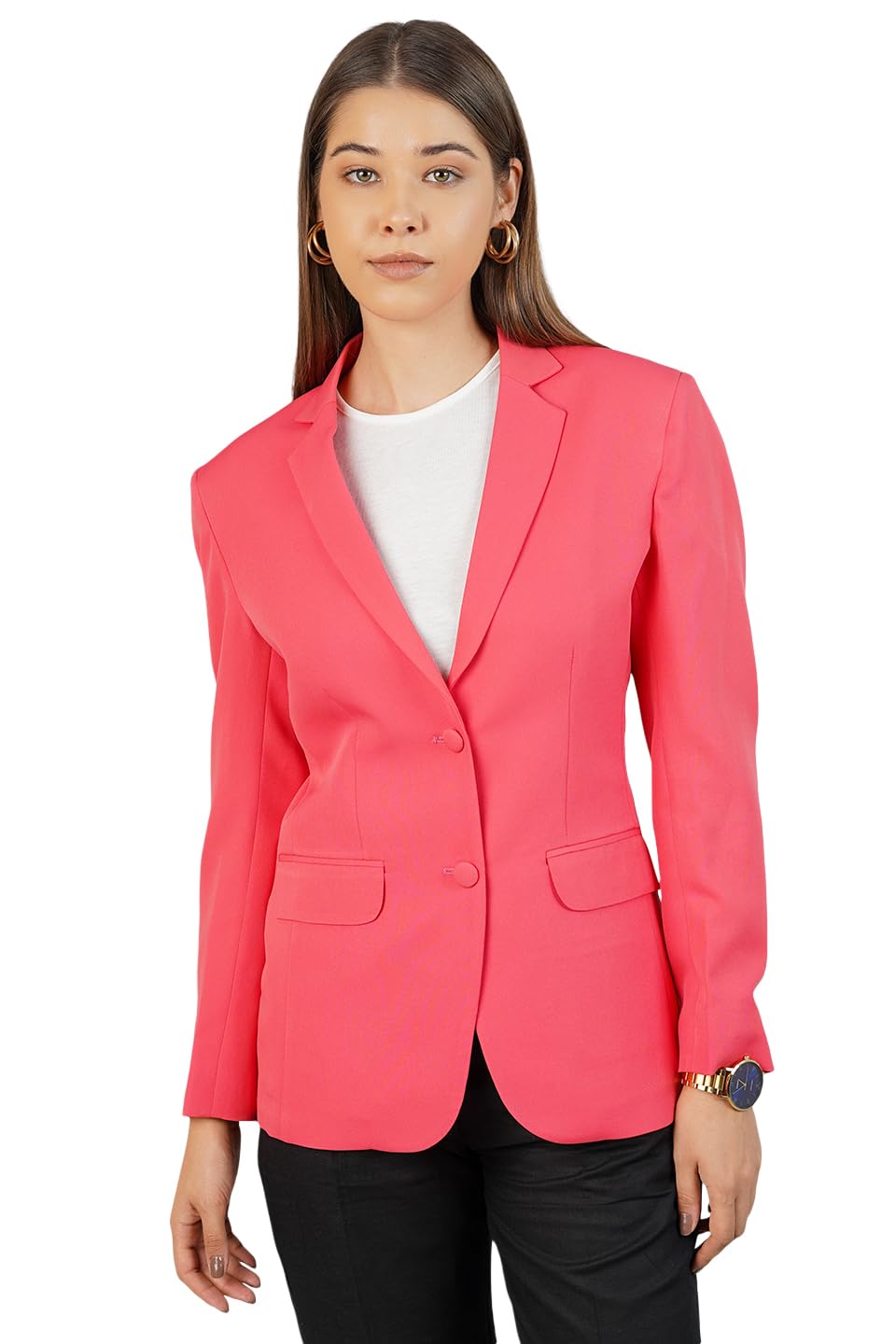 indophilia Women's Blazer Polyester Cotton Blazer-picture-27