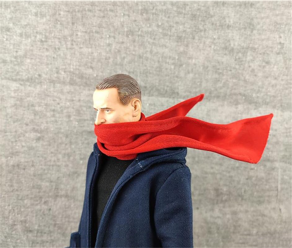 Bufanda a escala 16, accesorio de ropa para 12 pulgadas PH TBL JO HT ZC VC COO Worldbox figura de acción femeninamasculina (rojo)