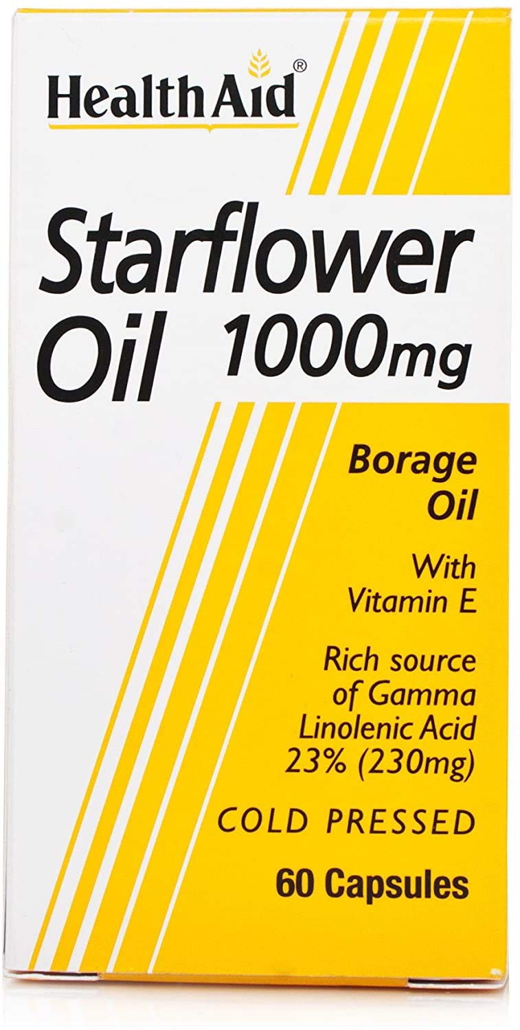 Health Aid Starflower Oil 1000Mg (23% Gla) 60 Capsules
