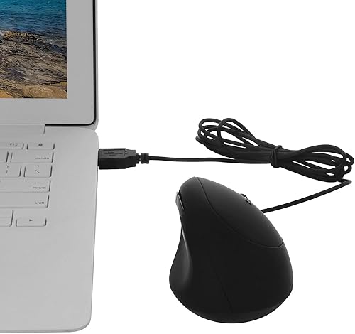 Miniatura 5 de Sokelinn-six Mouse vertical con cable mouse ergonómico para juegos de mano derecha 800 1200 1600 DPI ajustable muñeca óptica USB ratones saludables