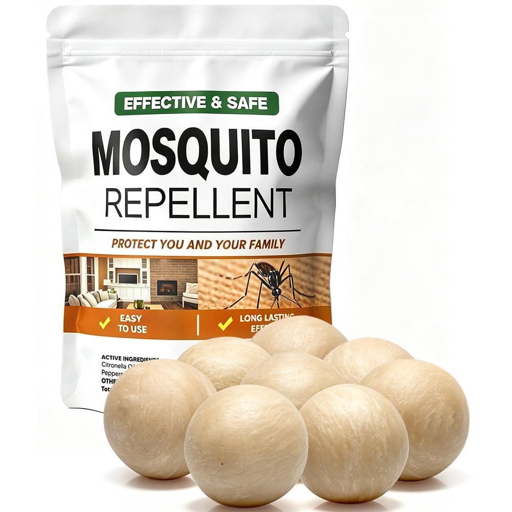 AUDQQM Mosquito Repellent Outdoor Patio, Mosquito Repellent Balls Indoor-8P