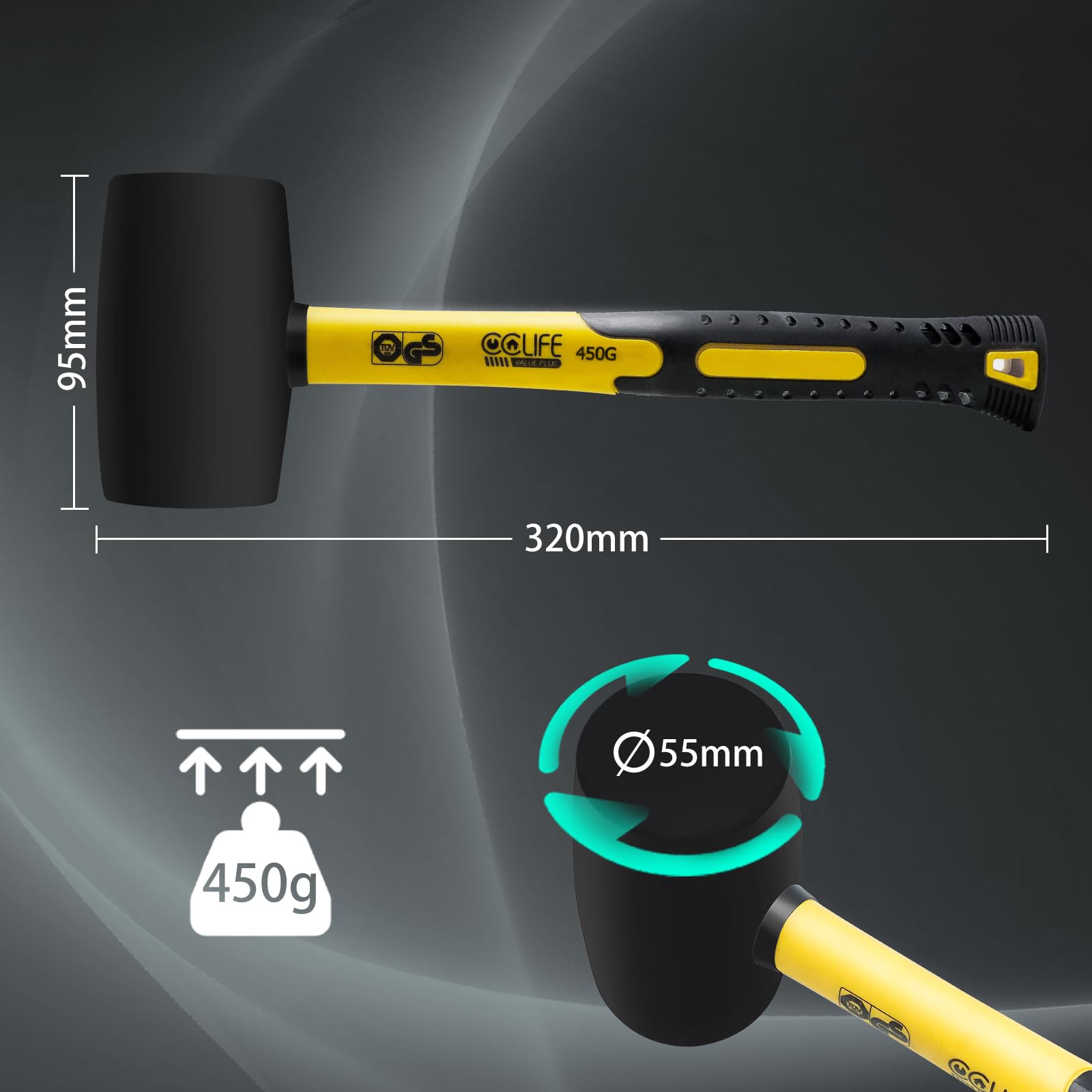 Marteau En Caoutchouc Rubi 66960 - Outil D'installation De Carrelage Et